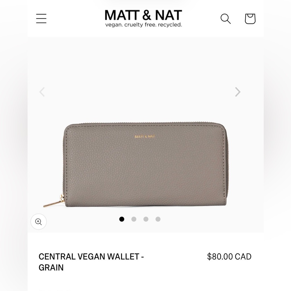 Matt & Nat Taupe Vegan Wallet